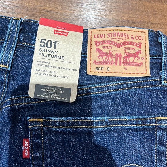 Levi’s 501 skinny filiforme jeans brand new with tags - Picture 4 of 12